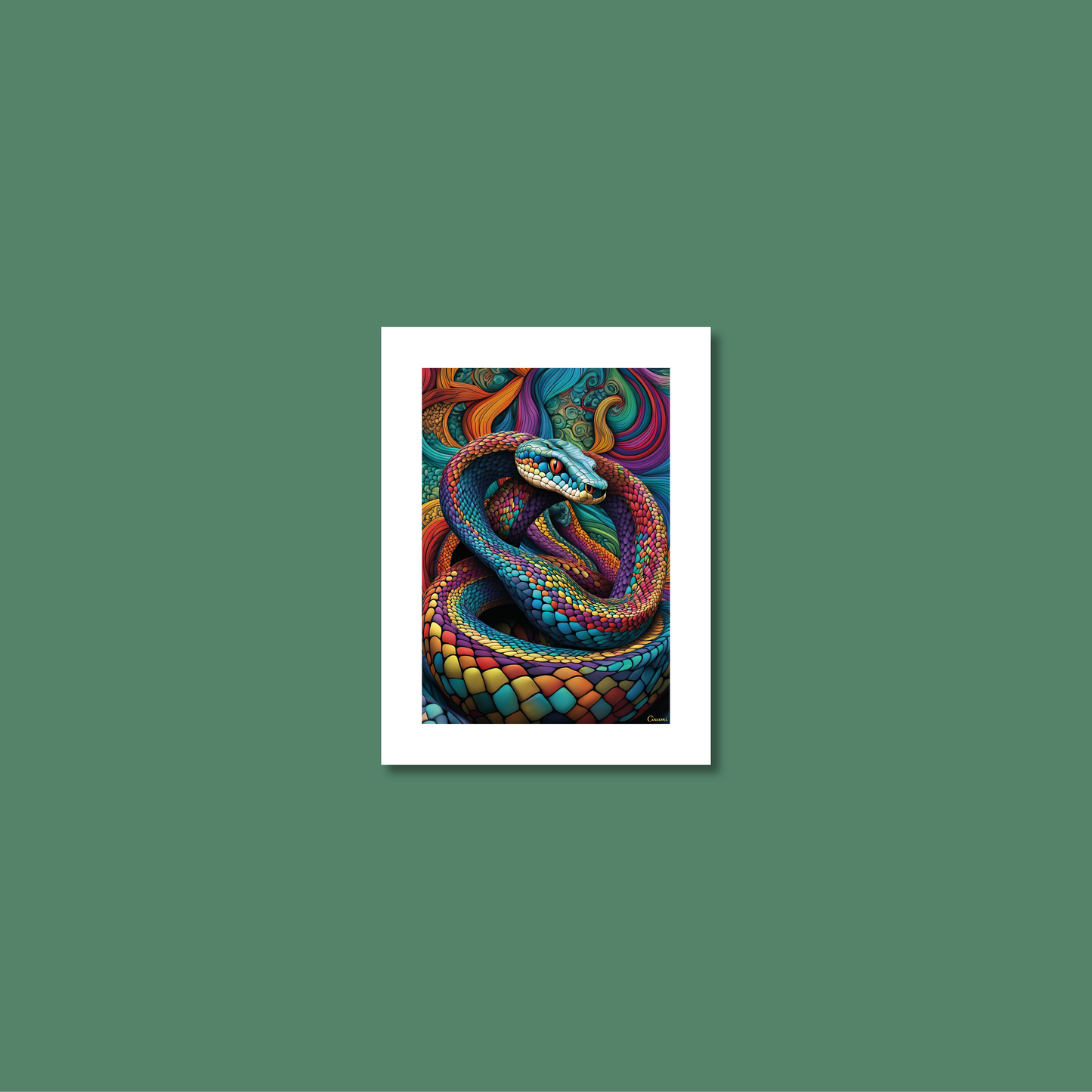 ABSTRACT COBRA **UNFRAMED ART PRINT**