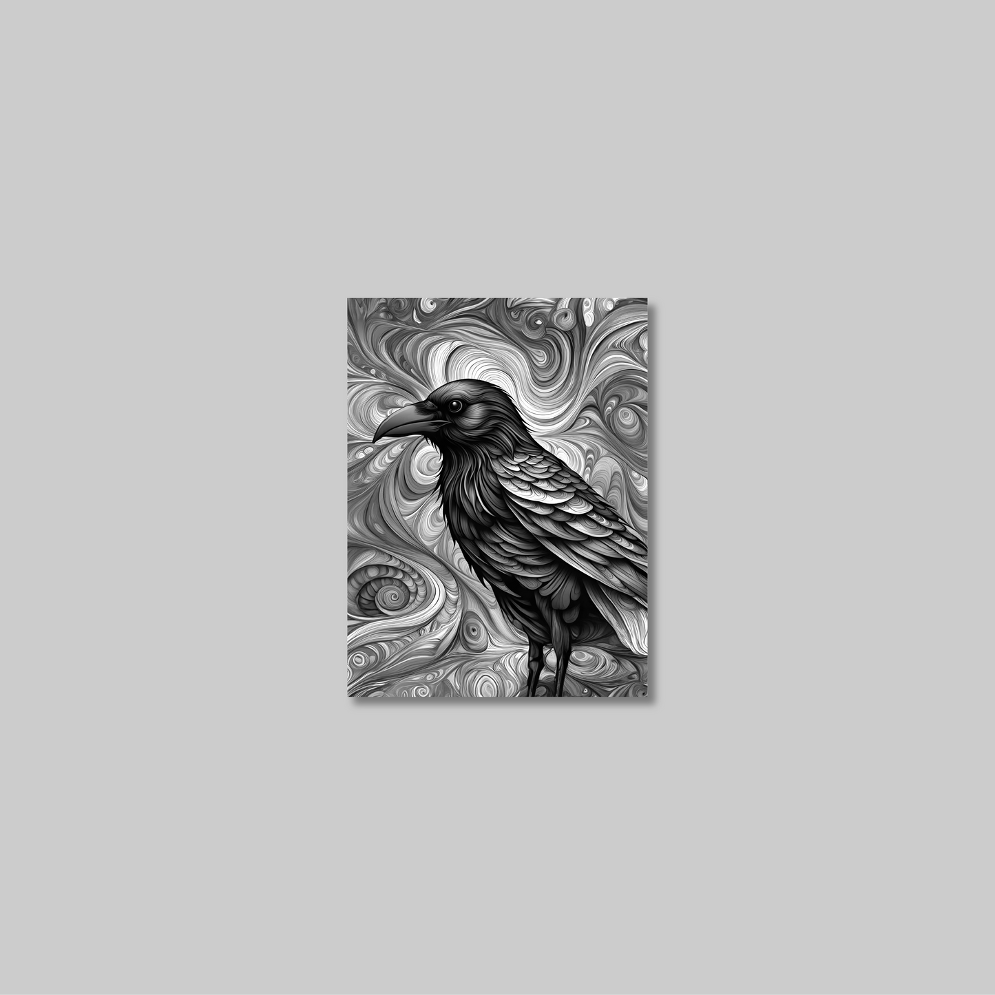 ABSTRACT CROW **UNFRAMED ART PRINT**
