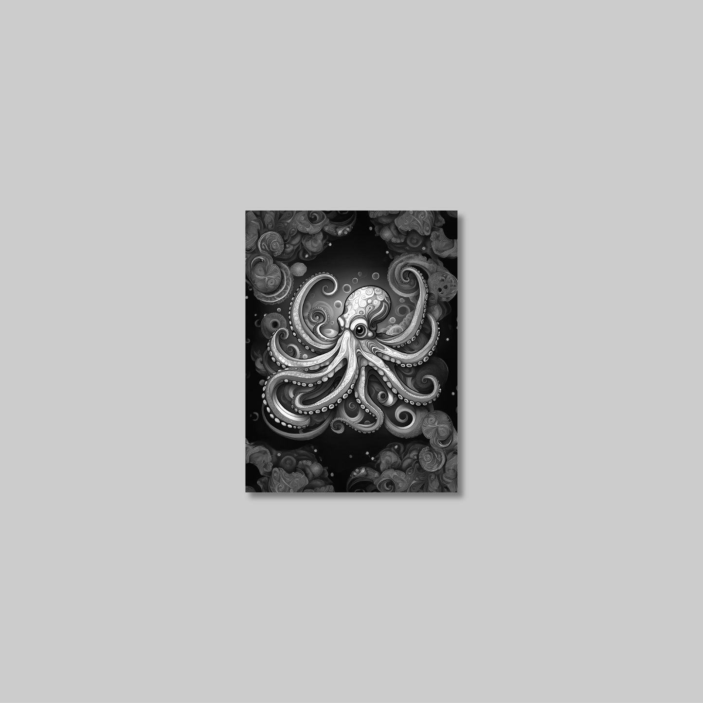 ABSTRACT OCTOPUS **UNFRAMED ART PRINT**