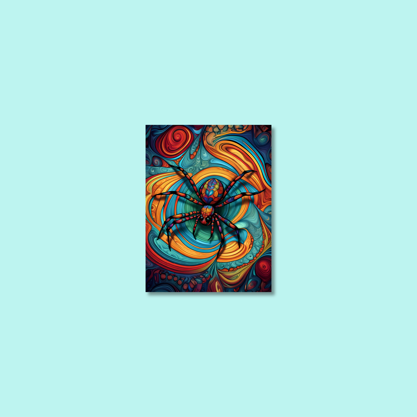 ABSTRACT SPIDER **UNFRAMED ART PRINT**