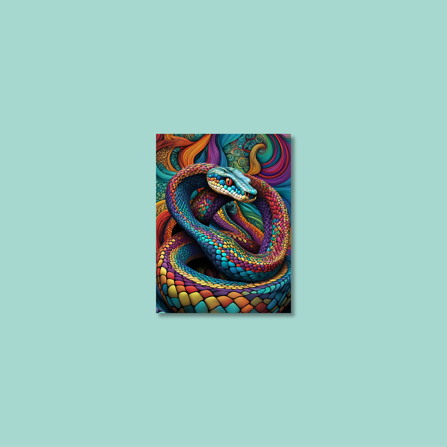 ABSTRACT COBRA **UNFRAMED ART PRINT**