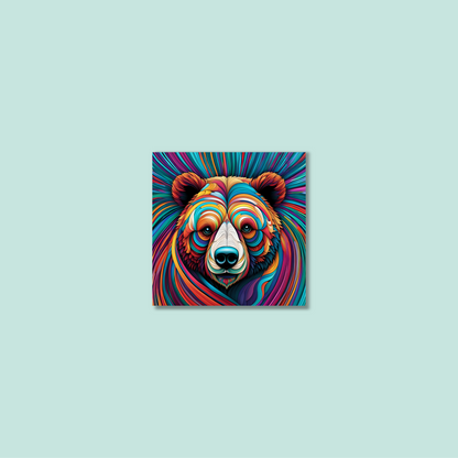 ABSTRACT BEAR **UNFRAMED ART PRINT**
