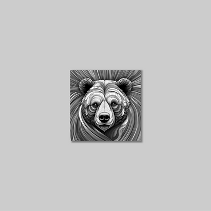 ABSTRACT BEAR **UNFRAMED ART PRINT**