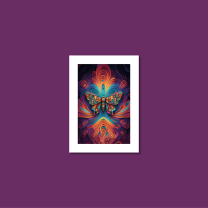 ABSTRACT BUTTERFLY **UNFRAMED ART PRINT**