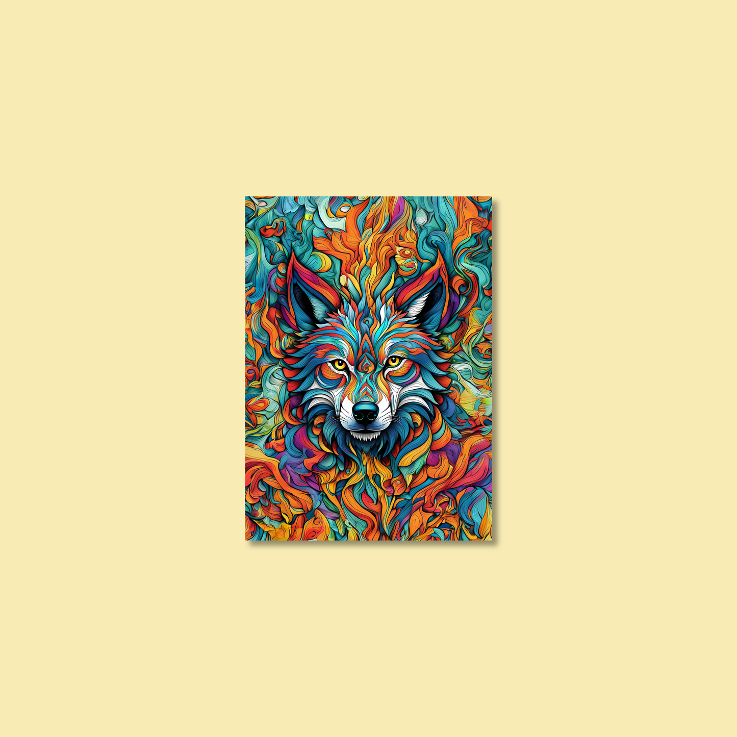 ABSTRACT WOLF **UNFRAMED ART PRINT**