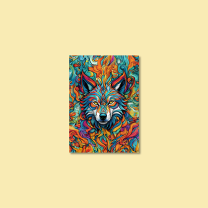 ABSTRACT WOLF **UNFRAMED ART PRINT**