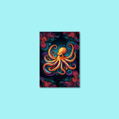 ABSTRACT OCTOPUS **UNFRAMED ART PRINT**