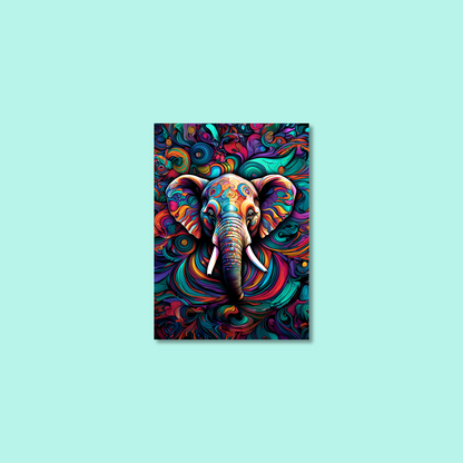 ABSTRACT ELEPHANT **UNFRAMED ART PRINT**