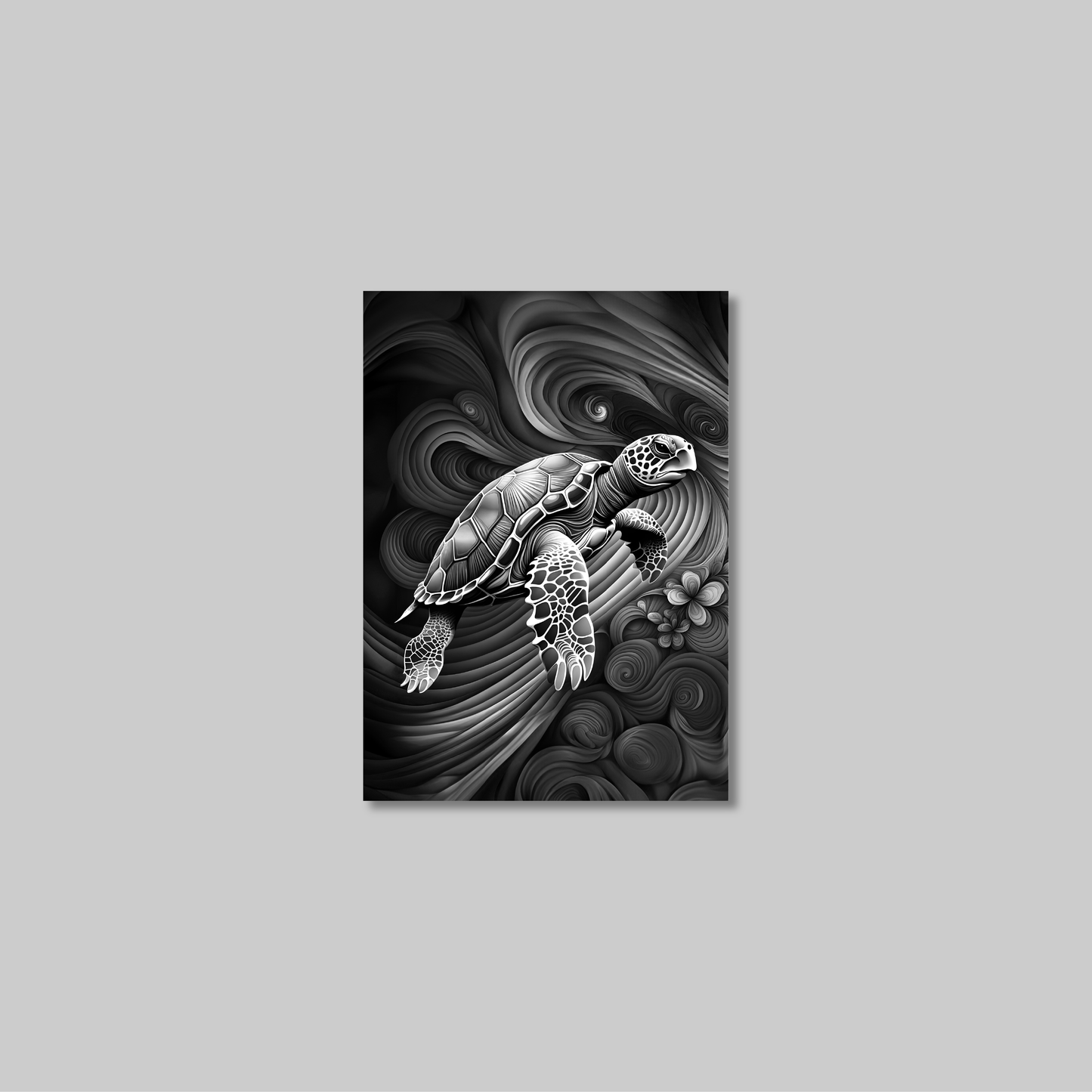 ABSTRACT TURTLE **UNFRAMED ART PRINT**