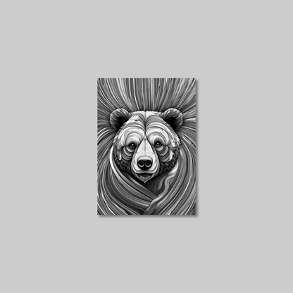 ABSTRACT BEAR **UNFRAMED ART PRINT**