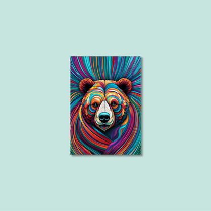 ABSTRACT BEAR **UNFRAMED ART PRINT**