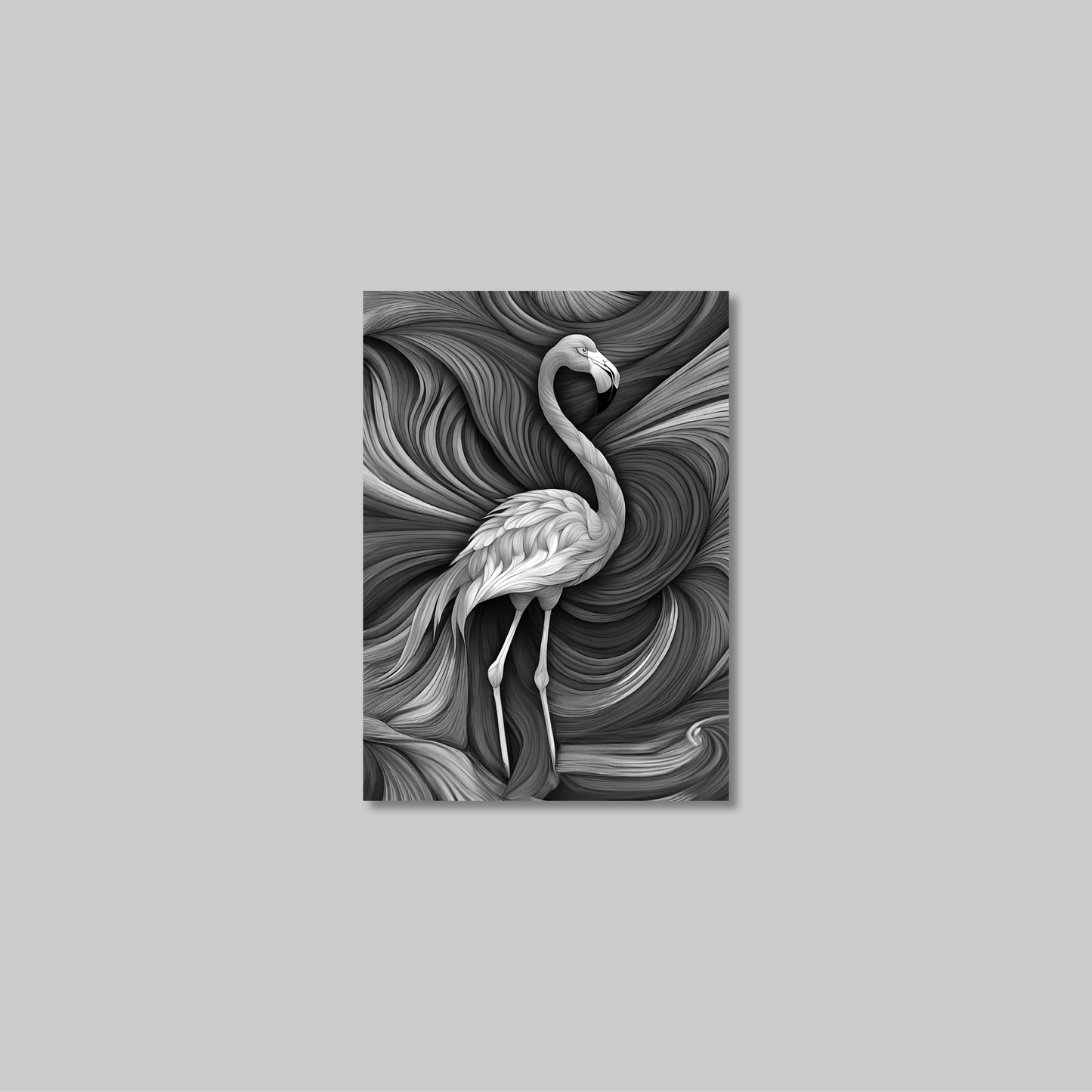 ABSTRACT FLAMINGO **UNFRAMED ART PRINT**