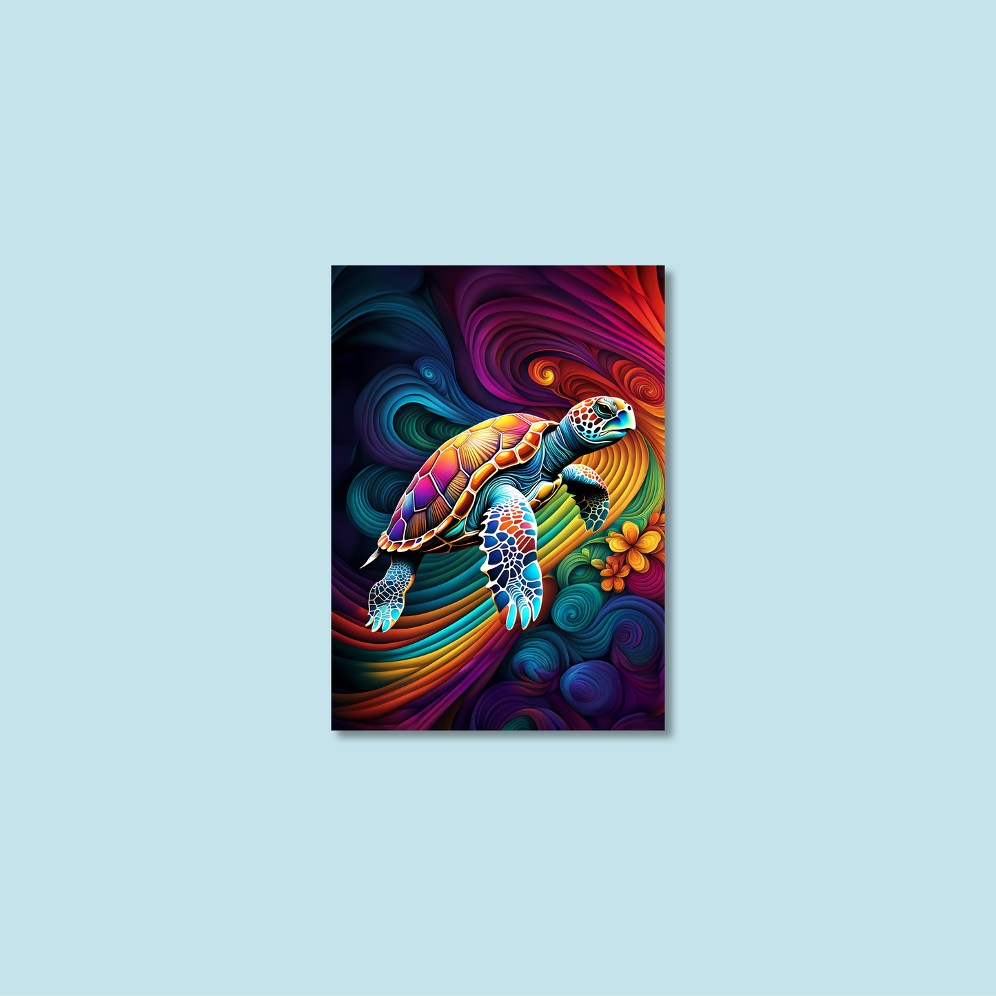 ABSTRACT TURTLE **UNFRAMED ART PRINT**