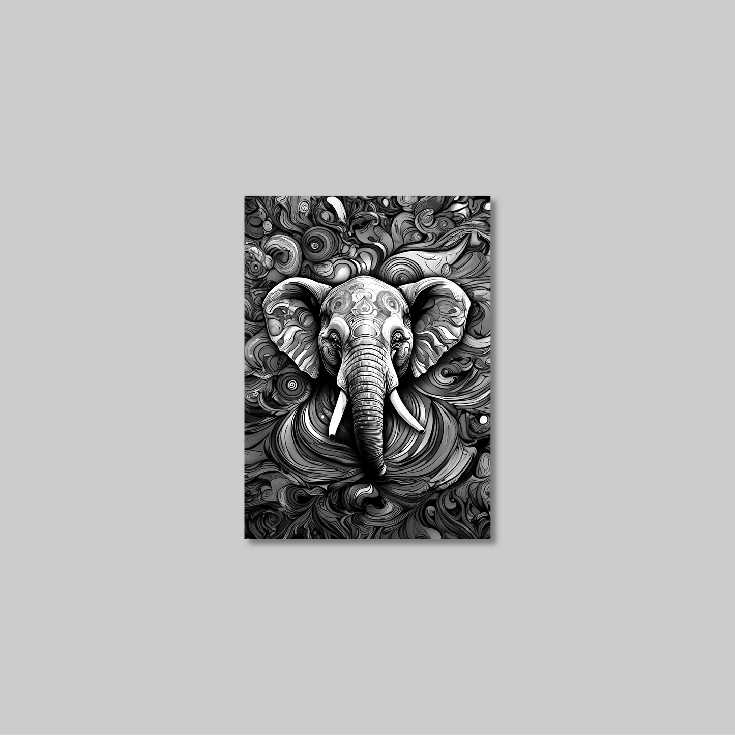 ABSTRACT ELEPHANT **UNFRAMED ART PRINT**