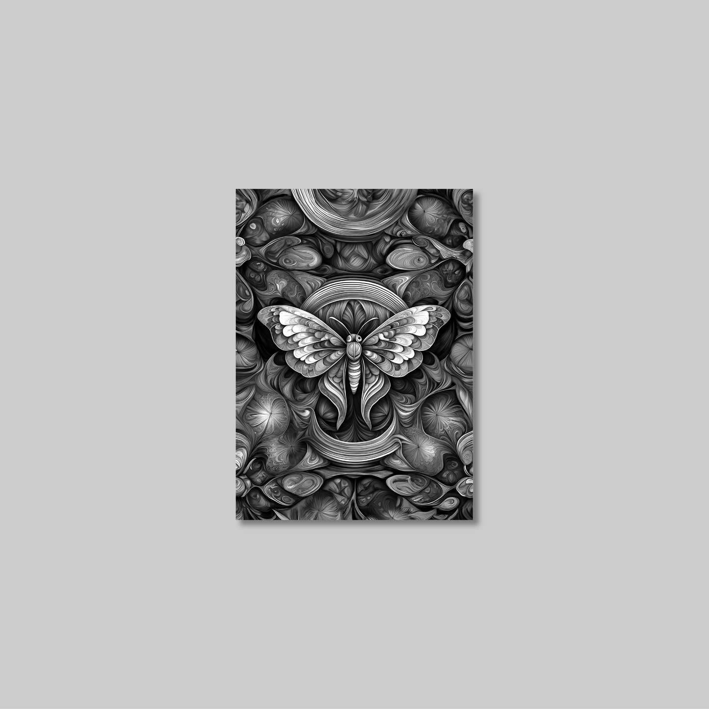 ABSTRACT MOTH **UNFRAMED ART PRINT**