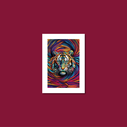 ABSTRACT TIGER **UNFRAMED ART PRINT**