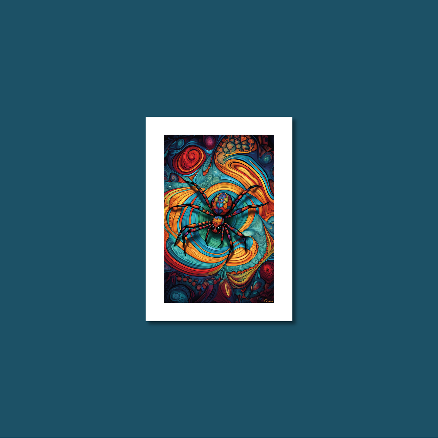ABSTRACT SPIDER **UNFRAMED ART PRINT**