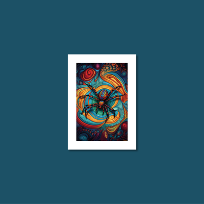 ABSTRACT SPIDER **UNFRAMED ART PRINT**