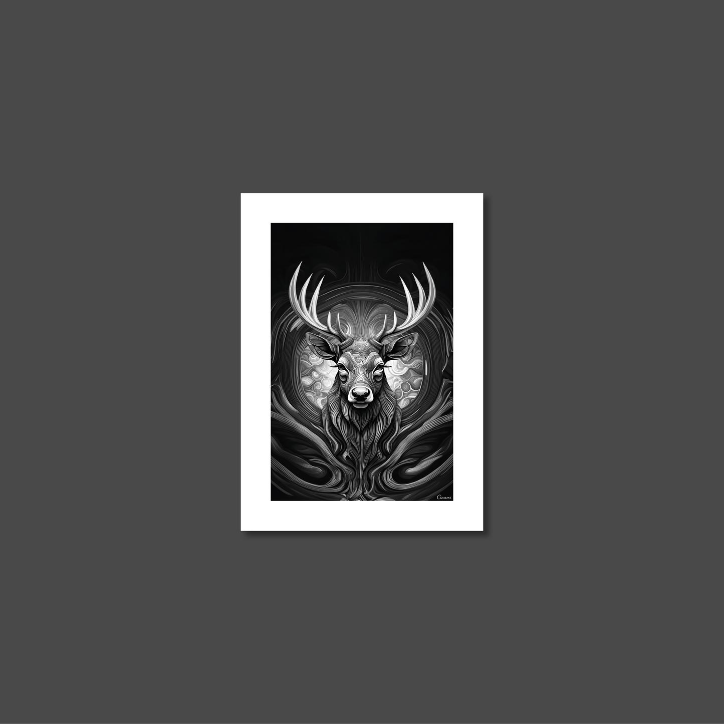 ABSTRACT STAG **UNFRAMED ART PRINT**