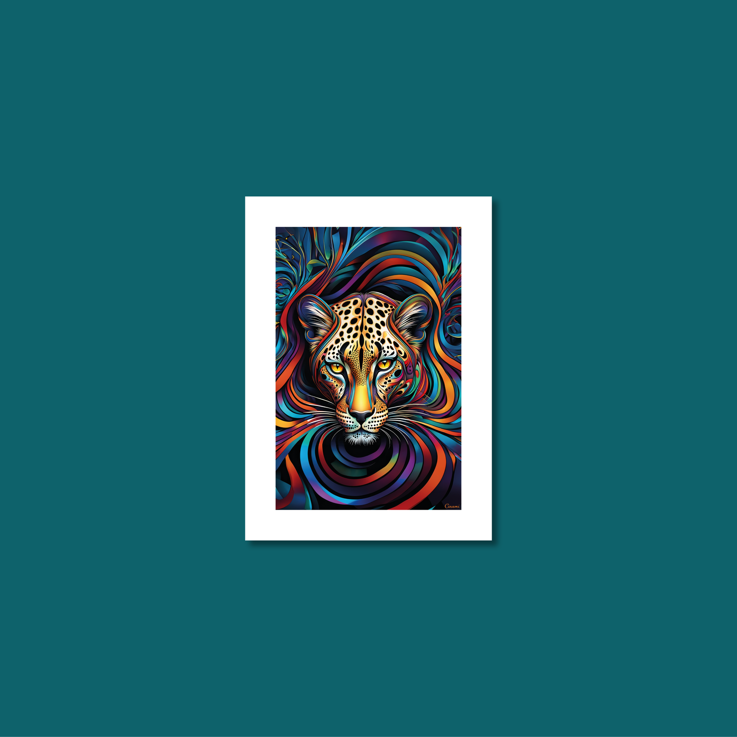 ABSTRACT LEOPARD **UNFRAMED ART PRINT**