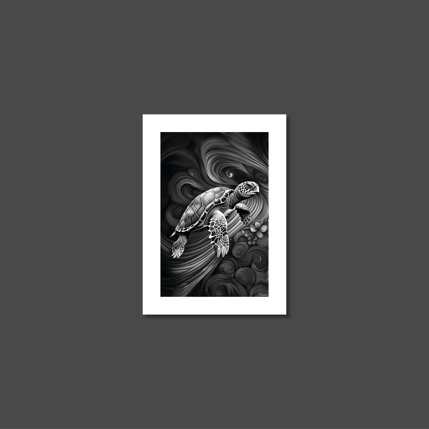 ABSTRACT TURTLE **UNFRAMED ART PRINT**