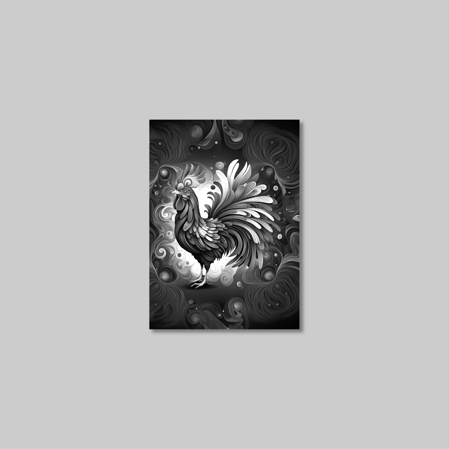 ABSTRACT COCKEREL **UNFRAMED ART PRINT**