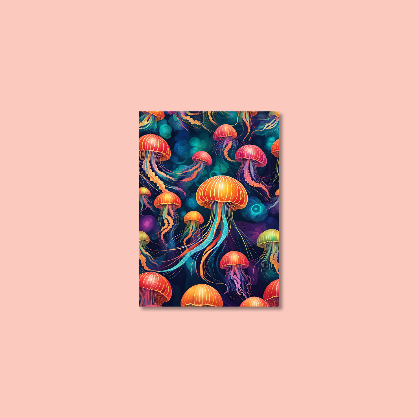 ABSTRACT JELLYFISH **UNFRAMED ART PRINT**