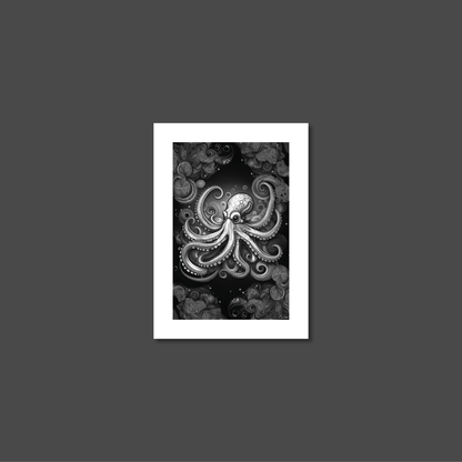 ABSTRACT OCTOPUS **UNFRAMED ART PRINT**