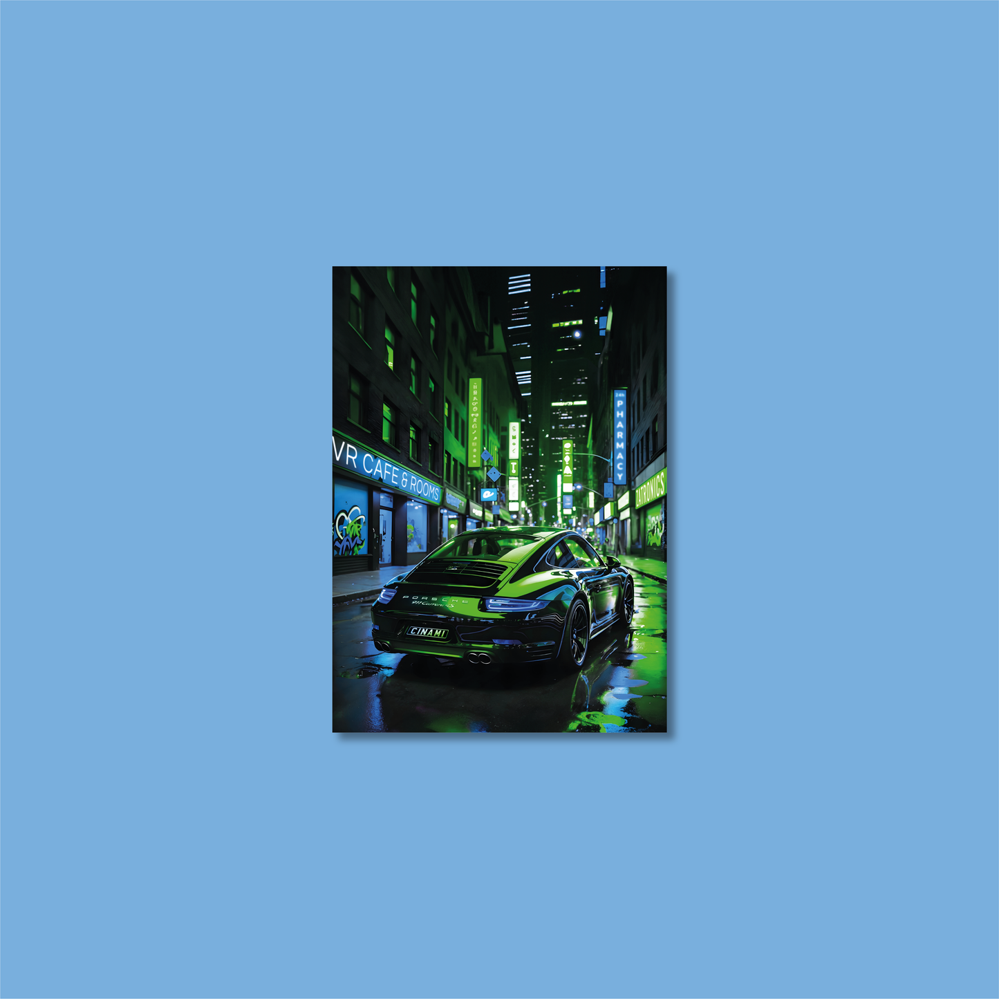 PORSCHE 911 (BACK) **UNFRAMED POSTER**