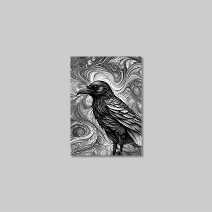 ABSTRACT CROW **UNFRAMED ART PRINT**