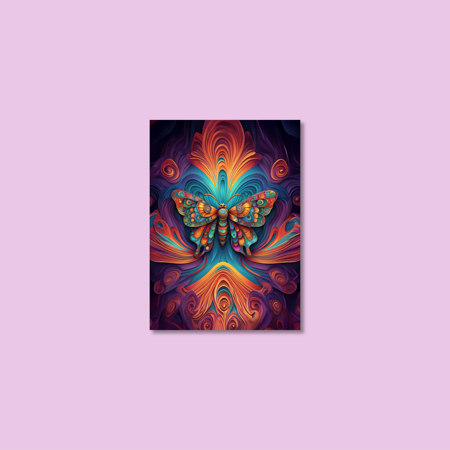 ABSTRACT BUTTERFLY **UNFRAMED ART PRINT**