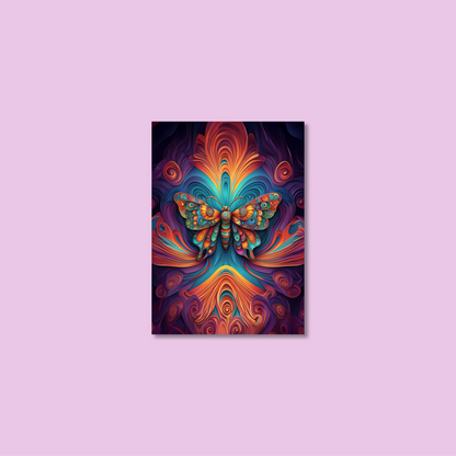 ABSTRACT BUTTERFLY **UNFRAMED ART PRINT**