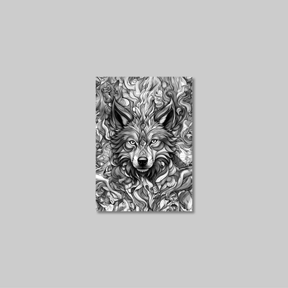 ABSTRACT WOLF **UNFRAMED ART PRINT**