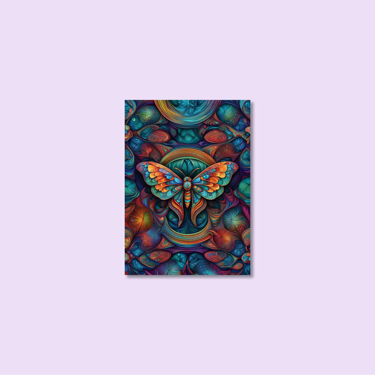 ABSTRACT MOTH **UNFRAMED ART PRINT**