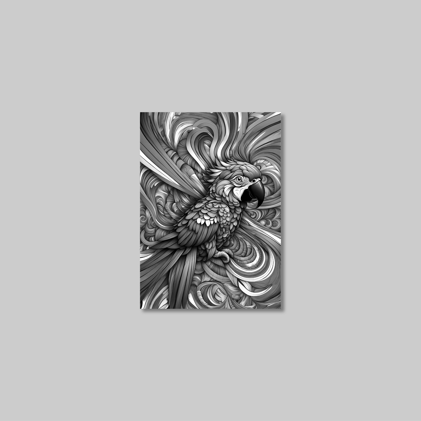 ABSTRACT PARROT **UNFRAMED ART PRINT**
