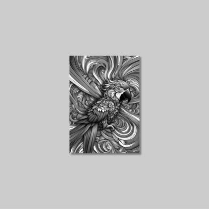 ABSTRACT PARROT **UNFRAMED ART PRINT**