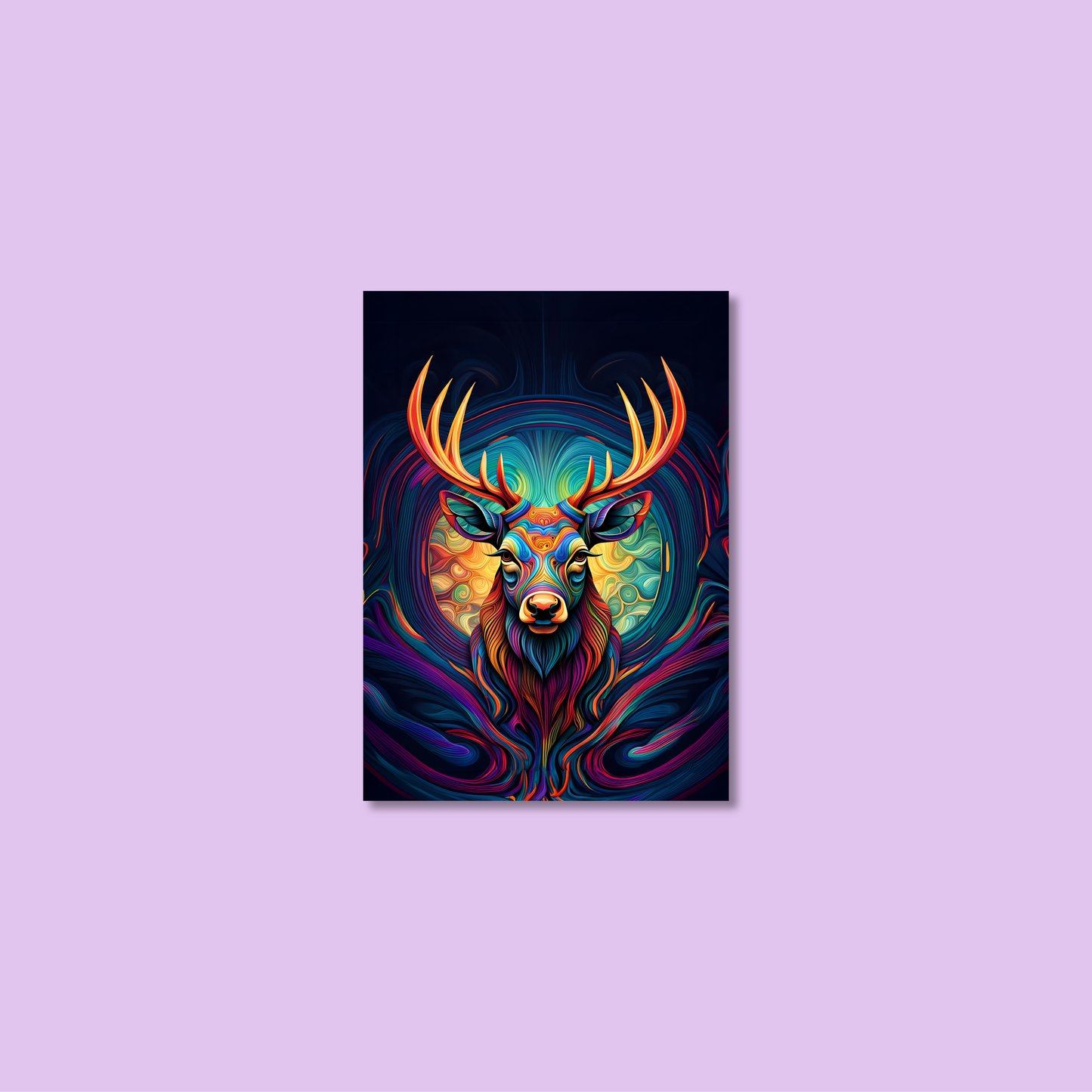 ABSTRACT STAG **UNFRAMED ART PRINT**