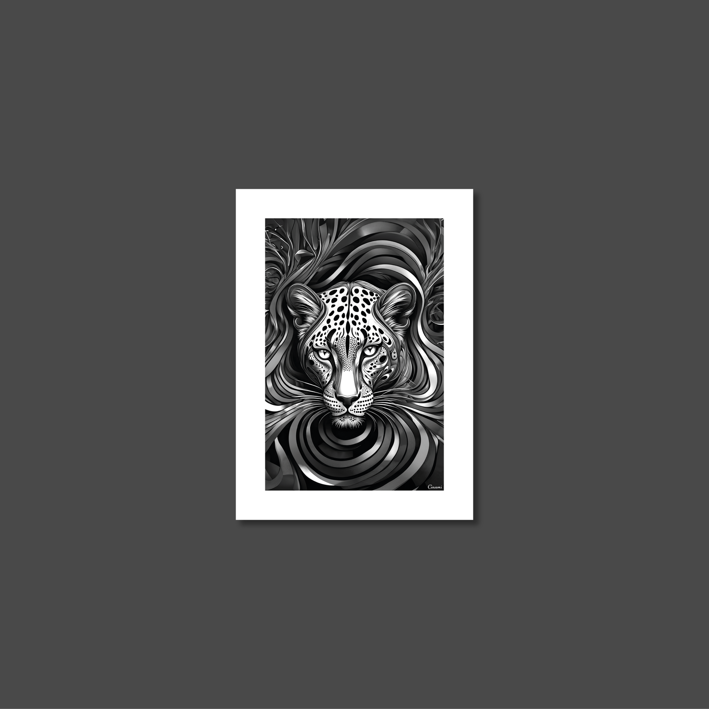 ABSTRACT LEOPARD **UNFRAMED ART PRINT**