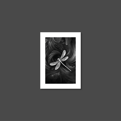 ABSTRACT DRAGONFLY **UNFRAMED ART PRINT**
