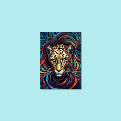 ABSTRACT LEOPARD **UNFRAMED ART PRINT**