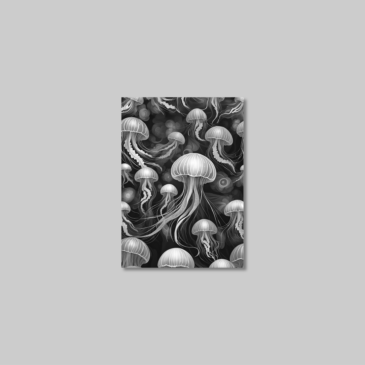 ABSTRACT JELLYFISH **UNFRAMED ART PRINT**