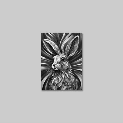 ABSTRACT RABBIT **UNFRAMED ART PRINT**