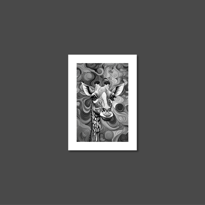 ABSTRACT GIRAFFE **UNFRAMED ART PRINT**