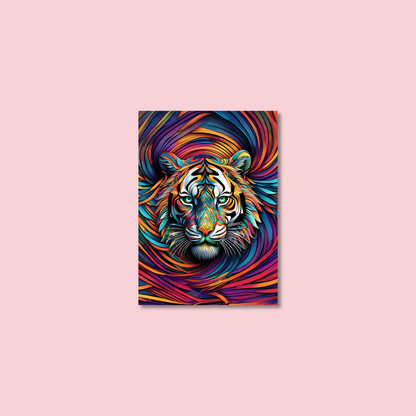 ABSTRACT TIGER **UNFRAMED ART PRINT**