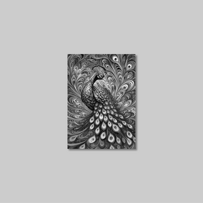 ABSTRACT PEACOCK **UNFRAMED ART PRINT**