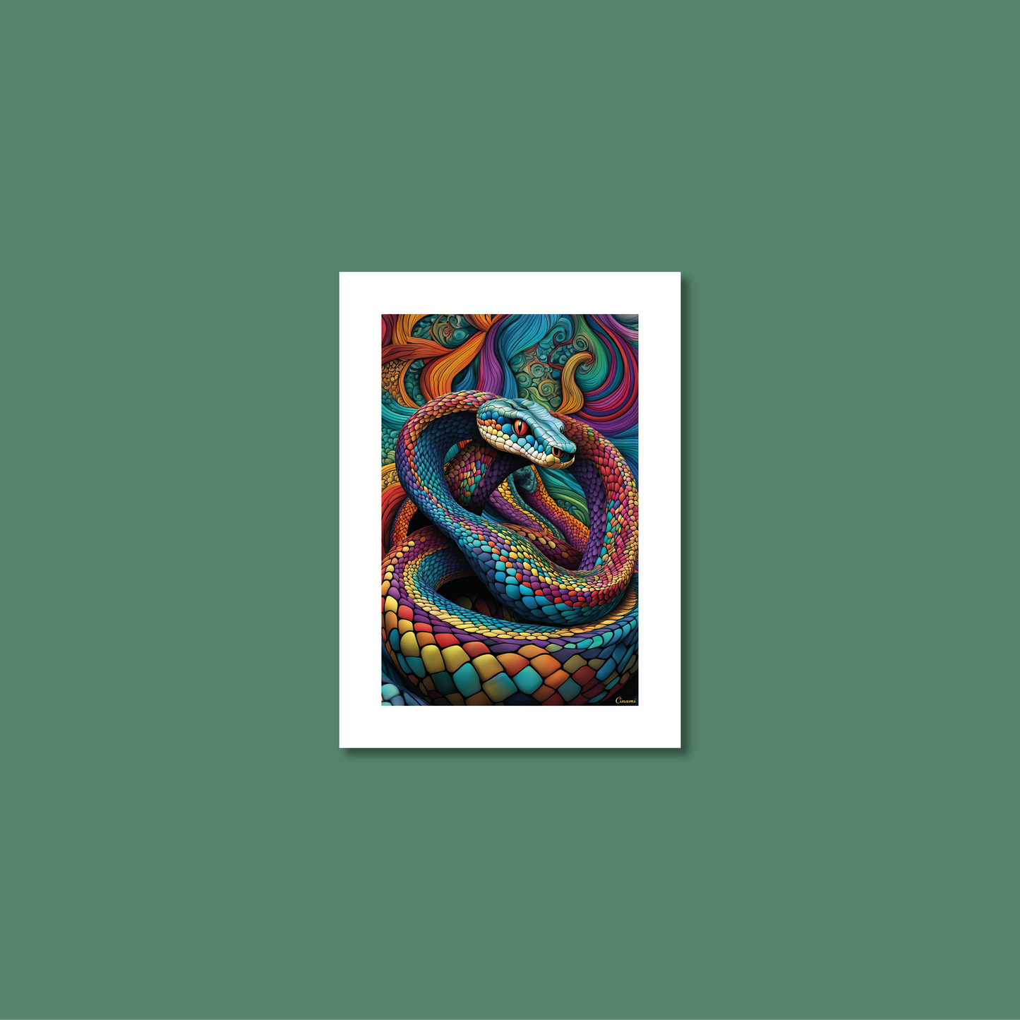 ABSTRACT COBRA **UNFRAMED ART PRINT**