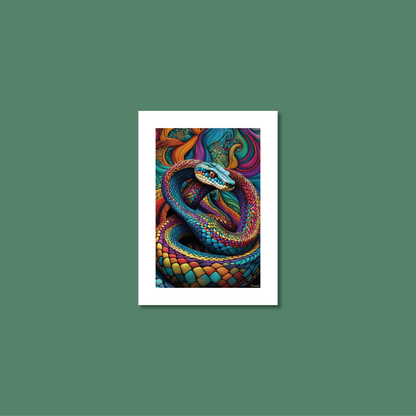 ABSTRACT COBRA **UNFRAMED ART PRINT**