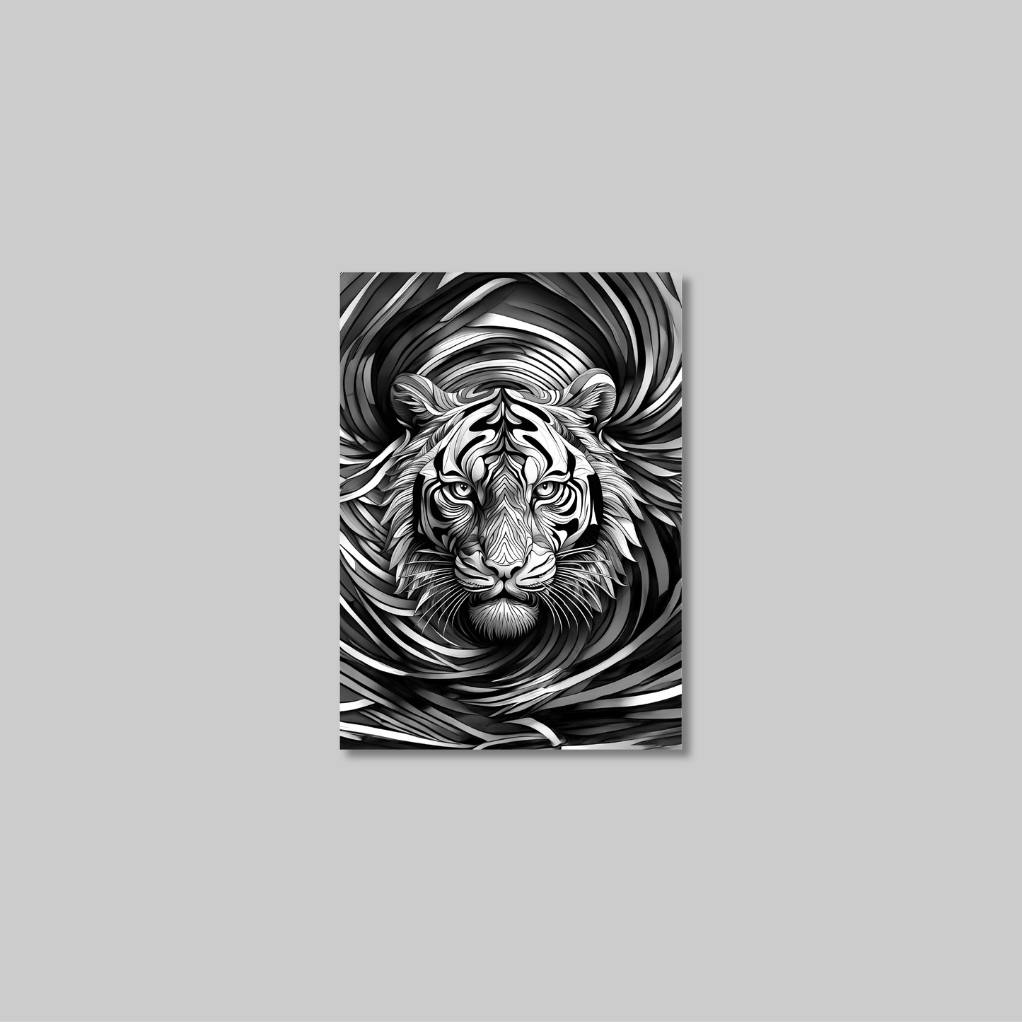 ABSTRACT TIGER **UNFRAMED ART PRINT**