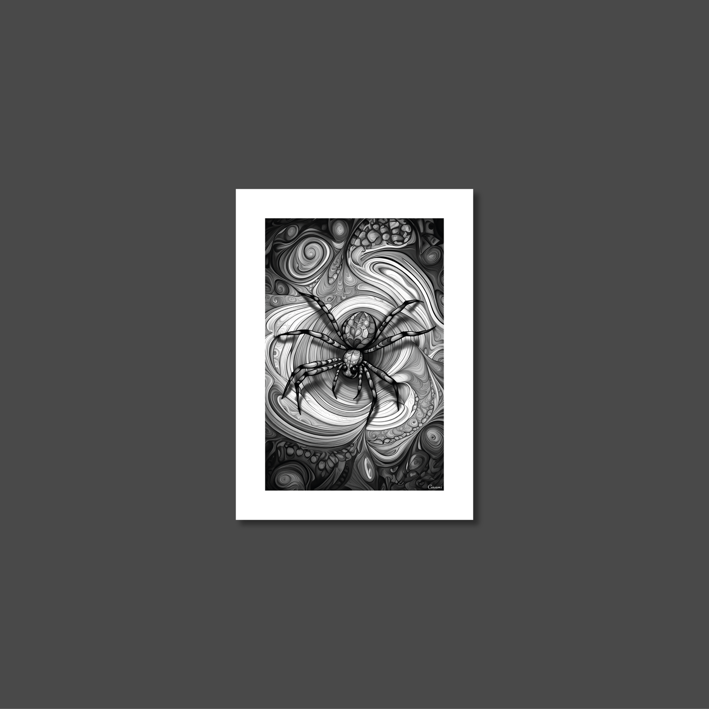 ABSTRACT SPIDER **UNFRAMED ART PRINT**