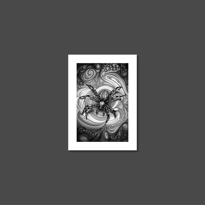 ABSTRACT SPIDER **UNFRAMED ART PRINT**